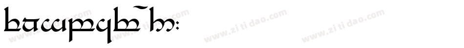 Tengwar 04字体转换